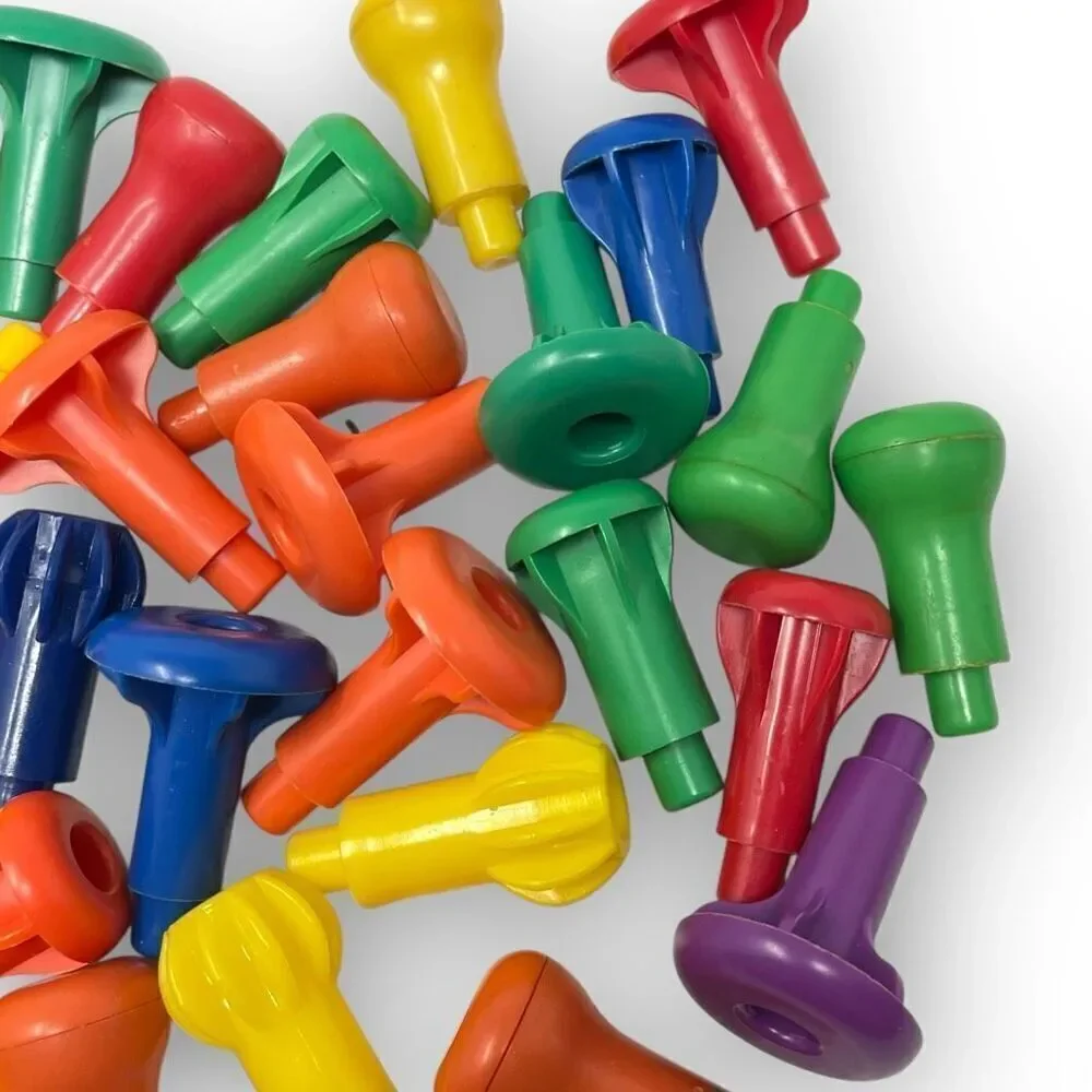 Pegs Stacking Montessori Colorful Counting Math Manipulatives Plastic Lot of 35